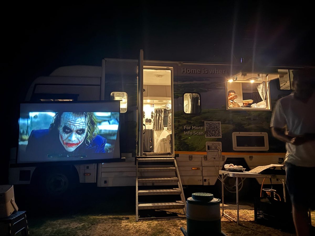 Movie night outdoors