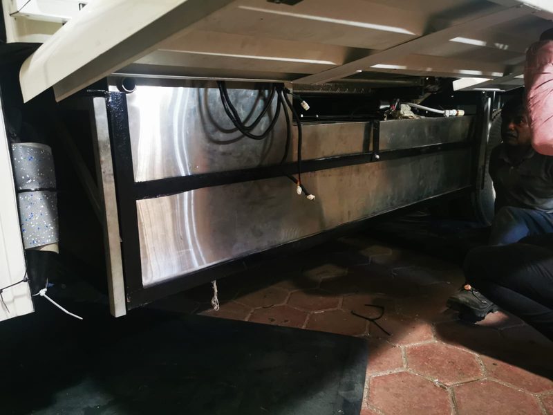 The Explorer stainless steel fresh water tank